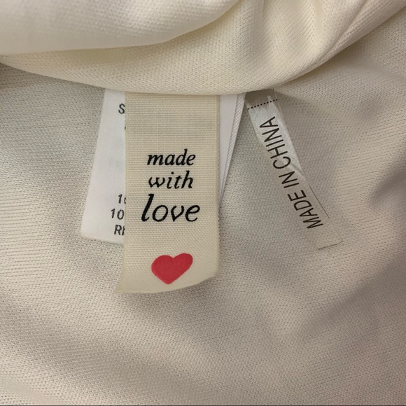 Juniors Tea & Cup Embroidered Cutout White Dress - Picture 5 of 7